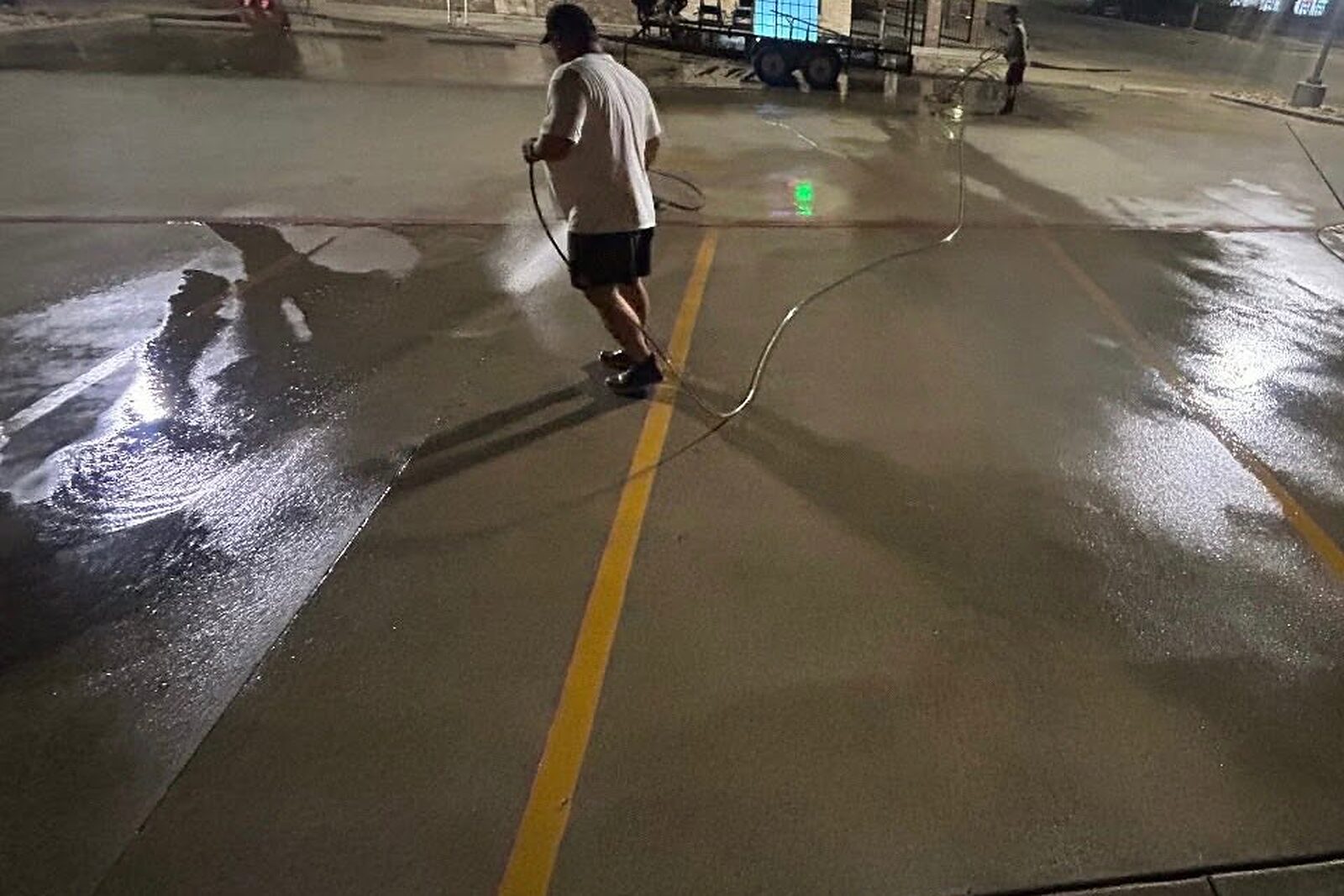 Mayo Pressure Washing at work