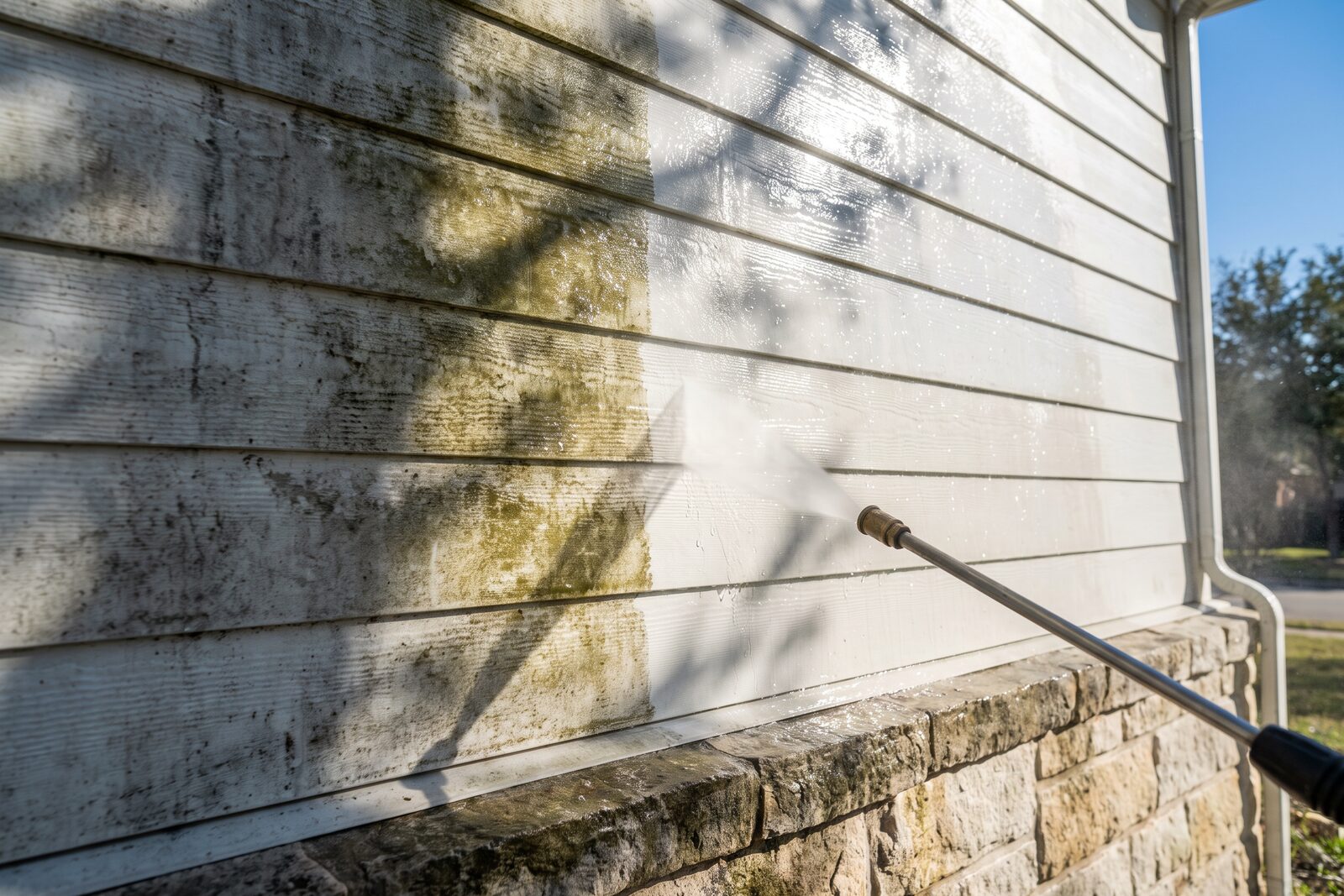 Mayo Pressure Washing at work