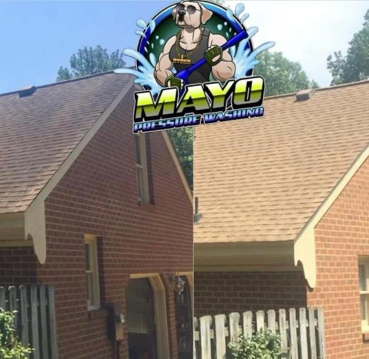 Brick house and trim, before and after