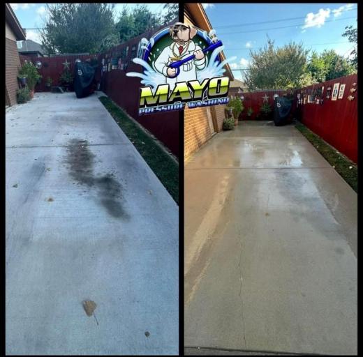Side yard walkway, before and after